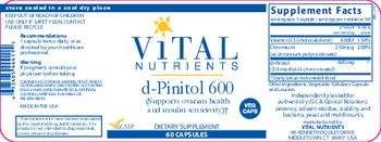 Vital Nutrients D-Pinitol 600 - supplement