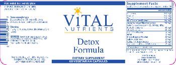 Vital Nutrients Detox Formula - supplement