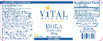 Vital Nutrients DHEA (Micronized) 50 mg - supplement