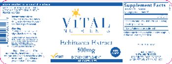 Vital Nutrients Echinacea Extract 500 mg - supplement