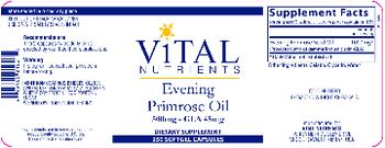 Vital Nutrients Evening Primrose Oil 500 mg - supplement