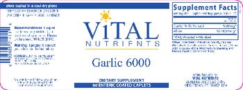 Vital Nutrients Garlic 6000 - supplement