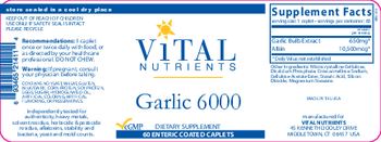 Vital Nutrients Garlic 6000 - supplement