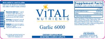 Vital Nutrients Garlic 6000 - supplement