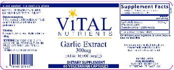 Vital Nutrients Garlic Extract 300 mg - supplement