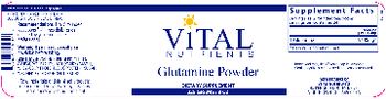 Vital Nutrients Glutamine Powder - supplement