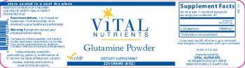 Vital Nutrients Glutamine Powder - supplement