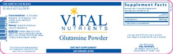 Vital Nutrients Glutamine Powder - supplement