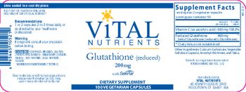 Vital Nutrients Glutathione 200 mg - supplement