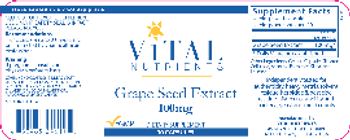 Vital Nutrients Grape Seed Extract 100 mg - supplement