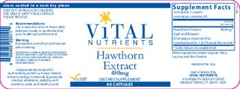 Vital Nutrients Hawthorn Extract 450 mg - supplement