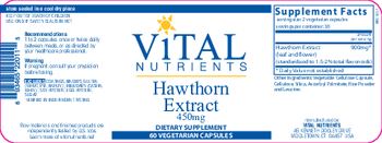 Vital Nutrients Hawthorn Extract 450 mg - supplement
