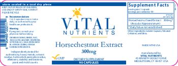 Vital Nutrients Horsechestnut Extract 300 mg - supplement