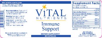 Vital Nutrients Immune Support - supplement