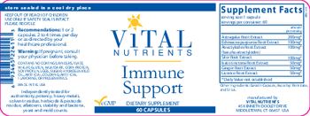 Vital Nutrients Immune Support - supplement
