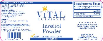 Vital Nutrients Inositol Powder - supplement