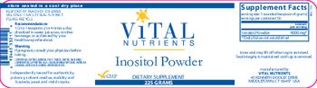 Vital Nutrients Inositol Powder - supplement