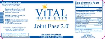 Vital Nutrients Joint Ease 2.0 - supplement