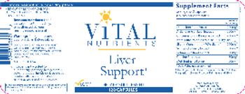 Vital Nutrients Liver Support - supplement