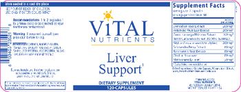 Vital Nutrients Liver Support - supplement