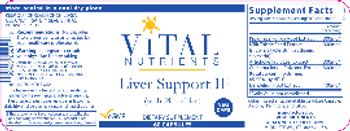 Vital Nutrients Liver Support II - supplement