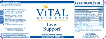 Vital Nutrients Liver Support - supplement