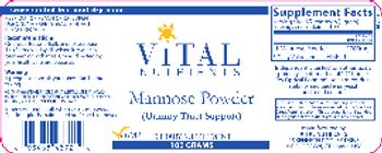 Vital Nutrients Mannose Powder - supplement
