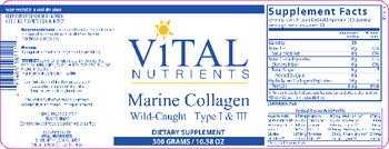 Vital Nutrients Marine Collagen - supplement