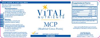 Vital Nutrients MCP Powder - supplement