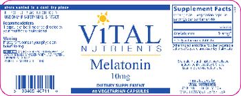 Vital Nutrients Melatonin 10 mg - supplement