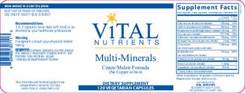 Vital Nutrients Multi-Minerals - supplement