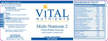 Vital Nutrients Multi-Nutrients 2 - supplement