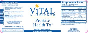 Vital Nutrients Prostate Health Tx - supplement