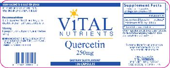 Vital Nutrients Quercetin 250 mg - supplement