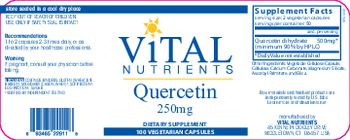 Vital Nutrients Quercetin 250 mg - supplement