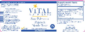 Vital Nutrients Saw Palmetto Pygeum Nettle Root - supplement