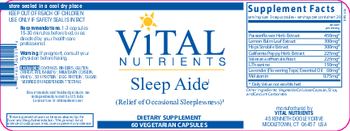 Vital Nutrients Sleep Aide - supplement