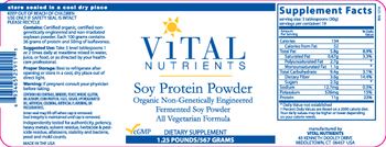 Vital Nutrients Soy Protein Powder - supplement