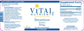 Vital Nutrients Strontium 227 mg - supplement