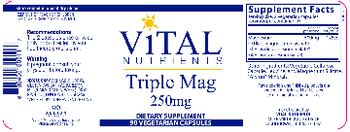 Vital Nutrients Triple Mag 250 mg - supplement