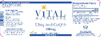 Vital Nutrients Ubiquinol CoQ10 - supplement