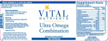 Vital Nutrients Ultra Omega Combination - supplement