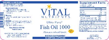 Vital Nutrients Ultra Pure Fish Oil 1000 Lemon Flavor - supplement