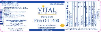 Vital Nutrients Ultra Pure Fish Oil 1400 Lemon Flavor - supplement