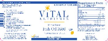 Vital Nutrients Ultra Pure Fish Oil 2600 Lemon Flavor - supplement