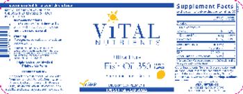 Vital Nutrients Ultra Pure Fish Oil 350 Lemon Flavor - supplement