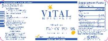 Vital Nutrients Ultra Pure Fish Oil 350 Lemon Flavor - supplement