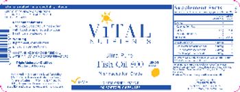 Vital Nutrients Ultra Pure Fish Oil 800 Lemon Flavor - supplement