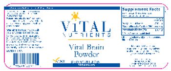 Vital Nutrients Vital Brain Powder - supplement