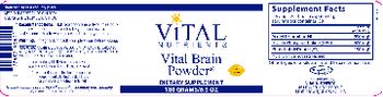 Vital Nutrients Vital Brain Powder Lemon Flavor - supplement